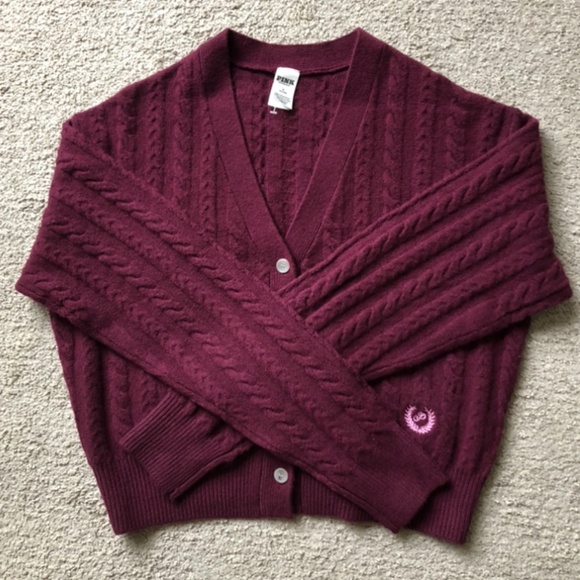 Pink Victoria’s Secret V- Neck Cardigan Sweater.NWOT. - Picture 1 of 2